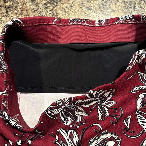 Chicos Pants Slimming Juliet Floral Ankle Pull On Boho Retro Coastal 1 Medium 8 - Picture 4 of 5